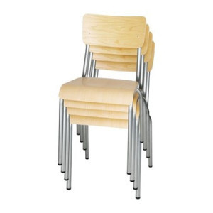 Silla de madera galvanizada - Lote de 4 Bolero