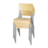 Silla de Madera Galvanizada - Lote de 4 Bolero
