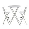 Bolero High Folding Stools - Set of 2 in sturdy steel