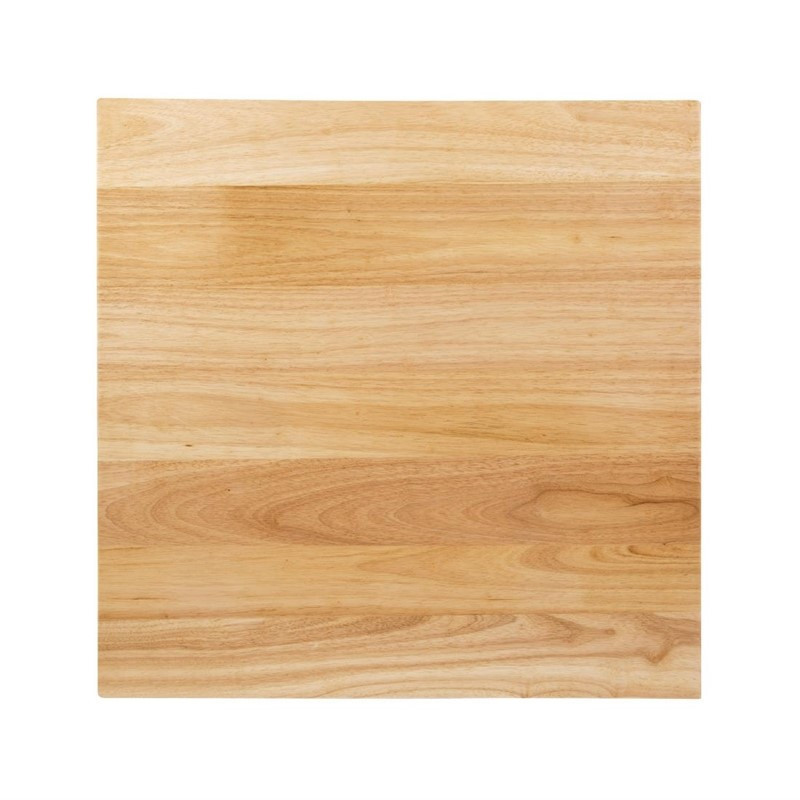 Mesa cuadrada de madera natural Bolero 700mm DY737