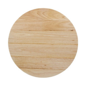 Mesa redonda de madera natural de 600 mm Bolero DY738 - Esencial para cocina profesional