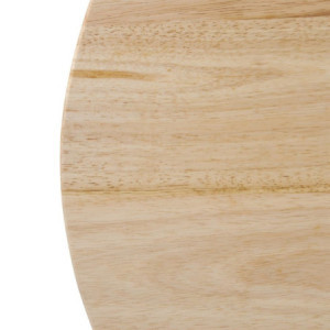 Mesa redonda de madera natural de 600 mm Bolero DY738 - Esencial para cocina profesional