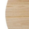 Mesa redonda de madera natural de 600 mm Bolero DY738 - Esencial para cocina profesional