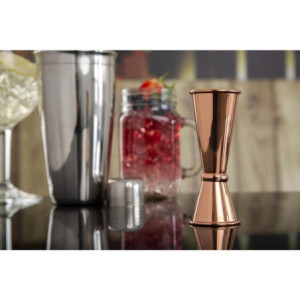 Medida de vaso cónico de cobre 25/50ml Olympia DR606 - Precisión y elegancia