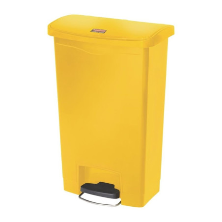 Cubo de basura con pedal Slim Jim Rubbermaid - Amarillo 50L