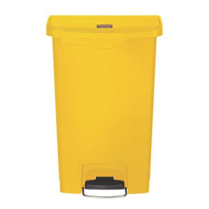 Cubo de basura con pedal Slim Jim Rubbermaid - Amarillo 50L