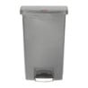 Poubelle à Pédale Frontale Grise 50L - Higiénico & Práctico | Rubbermaid