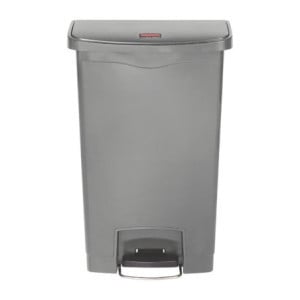 Poubelle à Pédale Frontale Grise 50L - Higiénico & Práctico | Rubbermaid