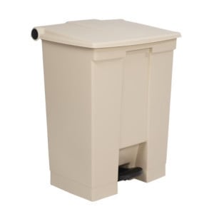 Contenedor con Pedal Beige 68 L Rubbermaid Step-On: Calidad y Práctica