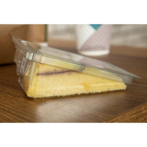 Individual Cake Portion Boxes 500 Faerch rPET Recycled