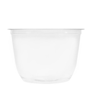 Recyclable 227 ml Transparent PET Pots - Showcase your culinary creations!