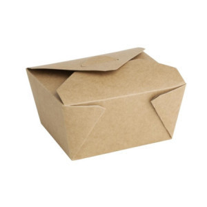 Cajas de cartón compostables para alimentos de 600 ml - Lote de 400, ecológicas y duraderas