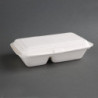 Cajas 2 Compartimentos de Bagazo Compostables 253 mm - Lote 200