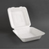 Boîtes à charnière compostables en Bagasse 236mm - Lot de 200