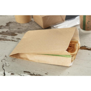 Bolsas de aperitivos calientes compostables 292x127 mm - Lote de 500 Vegware