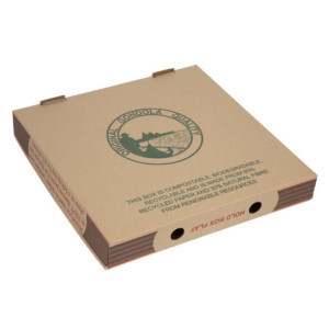 Cajas de pizza impresas compostables de 311 mm - Lote de 100 por FourniResto