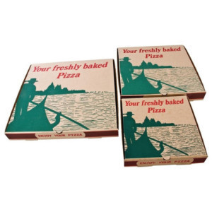 Cajas de pizza compostables de 358 mm, paquete de 50 - Respeto al medio ambiente