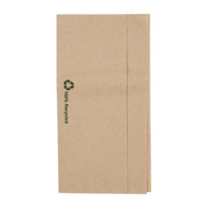 Servilletas de papel Kraft plegadas 320 x 300 mm - Lote de 6000, Producto Ecológico y Resistente