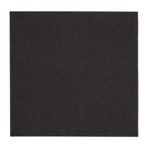 Serviettes 2 Plis Noires 330 mm - Lot de 2000 Snacking Eco-Friendly