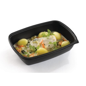 Envases alimentarios rectangulares de 900 ml - Lote de 300