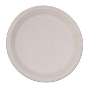 Platos ovalados compostables de bagazo de 198 mm - Paquete de 50, calidad profesional