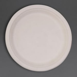 Platos ovalados compostables de bagazo de 198 mm - Paquete de 50, calidad profesional