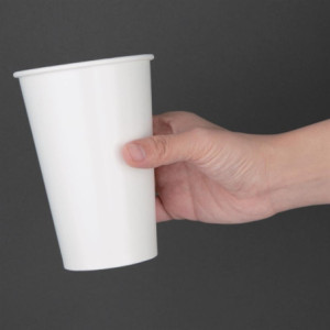 Vasos de papel reciclable para bebidas frías de 454 ml - Lote de 1000