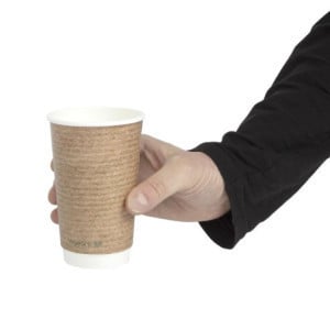 Vasos Bebidas calientes Doble Pared Compostables 455 ml - Lote de 500 por Vegware