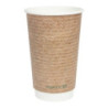 Vasos Bebidas calientes Doble Pared Compostables 455 ml - Lote de 500 por Vegware