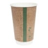 Gobelets Boissons chaudes Double Paroi Compostables 455 ml - Lot de 500 par Vegware