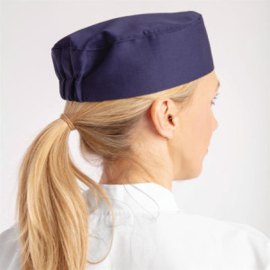 Gorro de cocina azul Whites Chefs Clothing A204 - ¡Comodidad y estilo Destácate en la cocina!