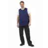 Delantal tipo sotana con bolsillo azul marino - Whites Chefs Clothing