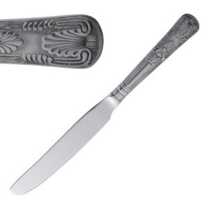 Cuchillo de postre con mango completo Kings - Juego de 12 por Olympia - Calidad y elegancia para tus postres