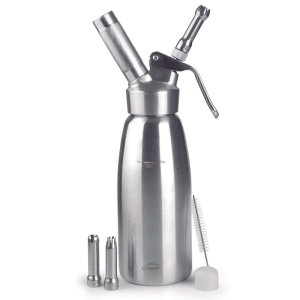 Sifón de Crema profesional Lacor - Ø 90 mm - 0,5 L | Preparación de nata montada y cremas