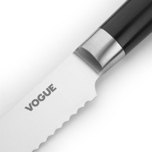 Cuchillo de pan de acero inoxidable de 200 mm Bistro Vogue: Corte preciso y cómodo