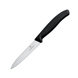 Cuchillo de Oficina Puntiagudo Negro Victorinox 10cm: Precisión y Calidad