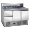 Mueble de pizza refrigerado de acero inoxidable Dynasteel - Calidad y rendimiento