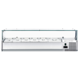 Saladette Refrigerada Vidriada GN 1/3 y 1/2 - Dynasteel Eficaz