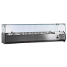 Refrigerated Saladette to Place with Glass - 7 x GN 1/3 - Dynasteel