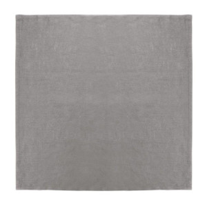 Servilletas de mesa de lino gris 400 x 400 mm - Juego de 12 - Olympia