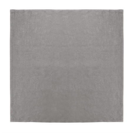 Servilletas de mesa de lino gris 400 x 400 mm - Juego de 12 - Olympia