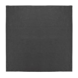 Servilletas de mesa de lino negro 400x400mm - Juego de 12: Elegancia y calidad Olympia