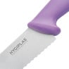 Cuchillo de repostería dentado violeta de 25 cm - Hygiplas - Resistente y práctico