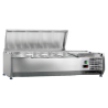 Saladette Refrigerada para Colocar Tapa Inox - 3 x GN 1/3 + 1 x GN 1/2 - Dynasteel