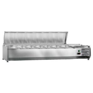 Saladette Refrigerada para Colocar Tapa Inox - 7 x GN 1/3 - Dynasteel