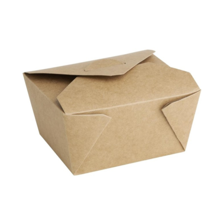 Cajas de alimentos de cartón compostables de 1200 ml - Lote de 200 | Ecológicas y prácticas