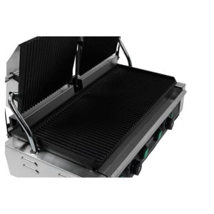 Grill Panini Doble - Placas Estriadas - Dynasteel