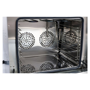 Horno profesional de convección con grill y vapor Dynasteel - Prepare platos perfeccionados.