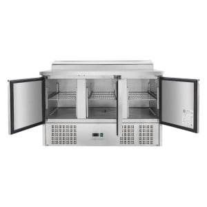 Saladette Compacta - 3 Puertas con Techo Abatible - Dynasteel