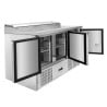 Saladette Compacta - 3 Puertas con Techo Abatible - Dynasteel